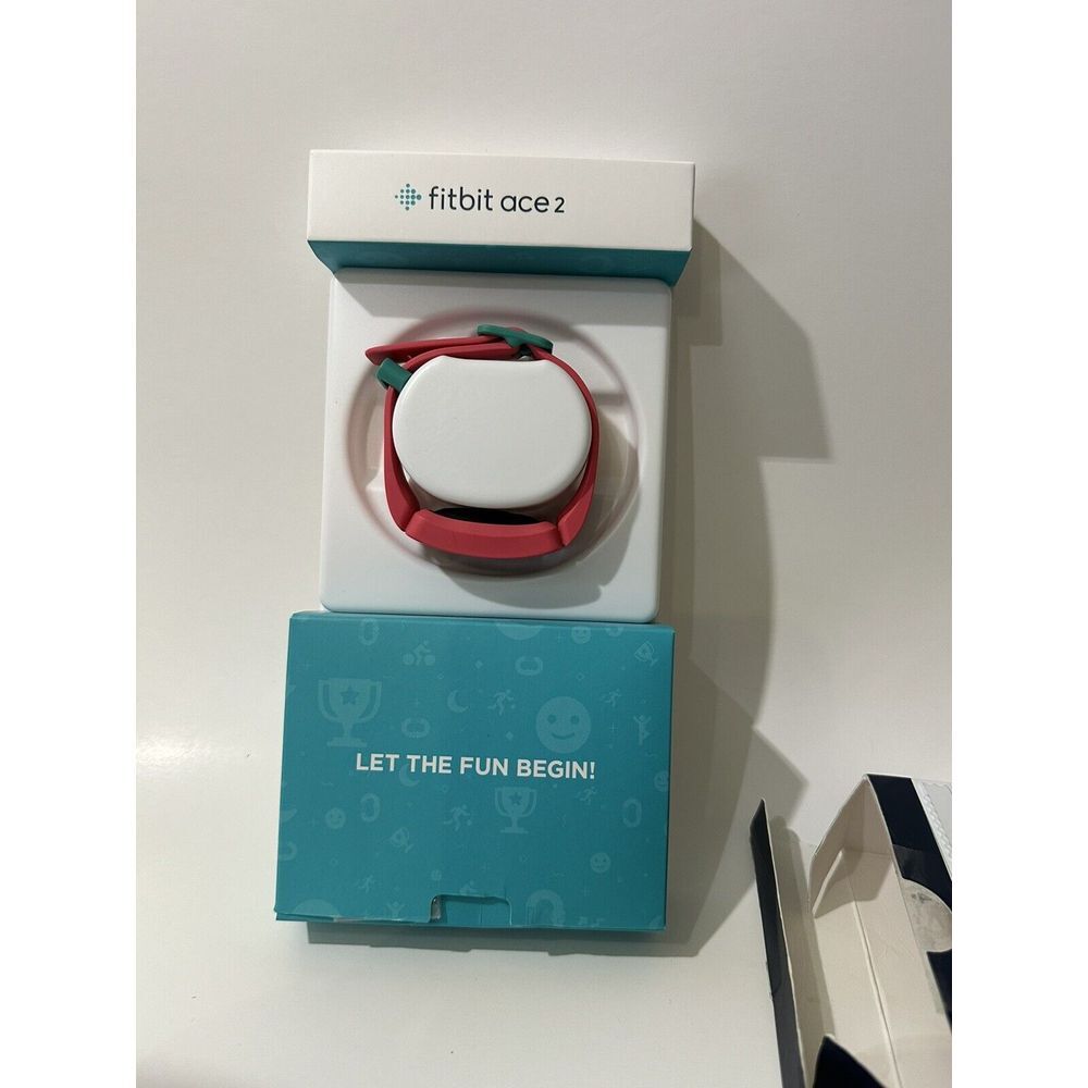 Fitbit ACE 2 For Kids 6+ Pink + Teal Used - Untested - In Box